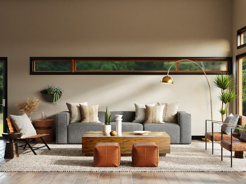 Salle de bain design avec carrelage artisanal
